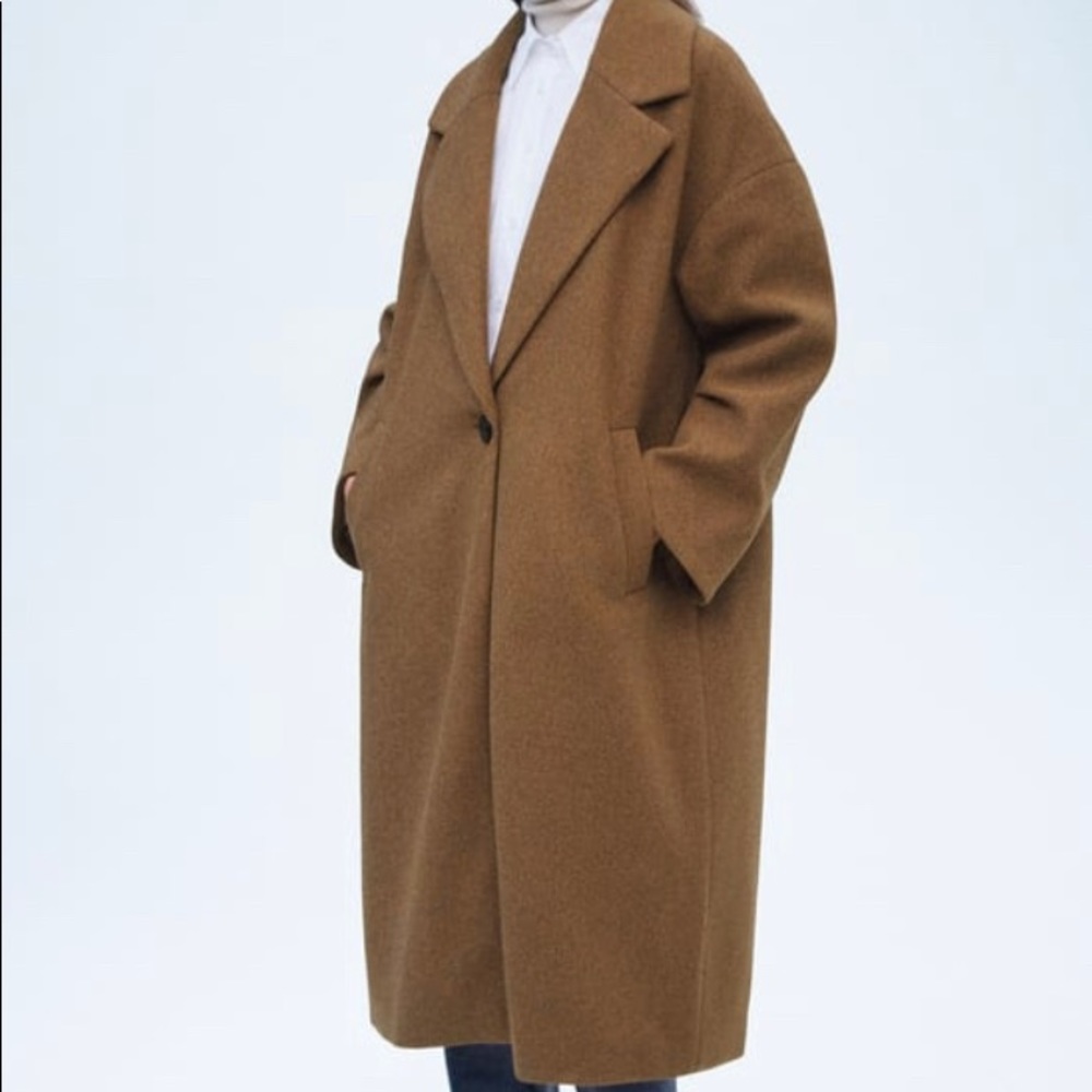 ZARA Camel Color Coat Size Small